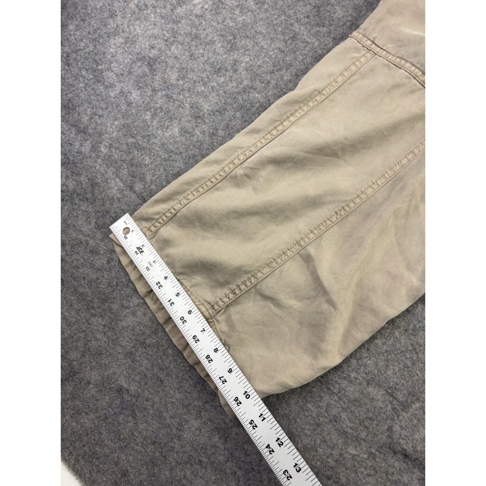 Risen Jeans Women's L High Rise Wide Leg Tencel Pocket Cargo Pants Boho Coastal - Picture 2 of 10